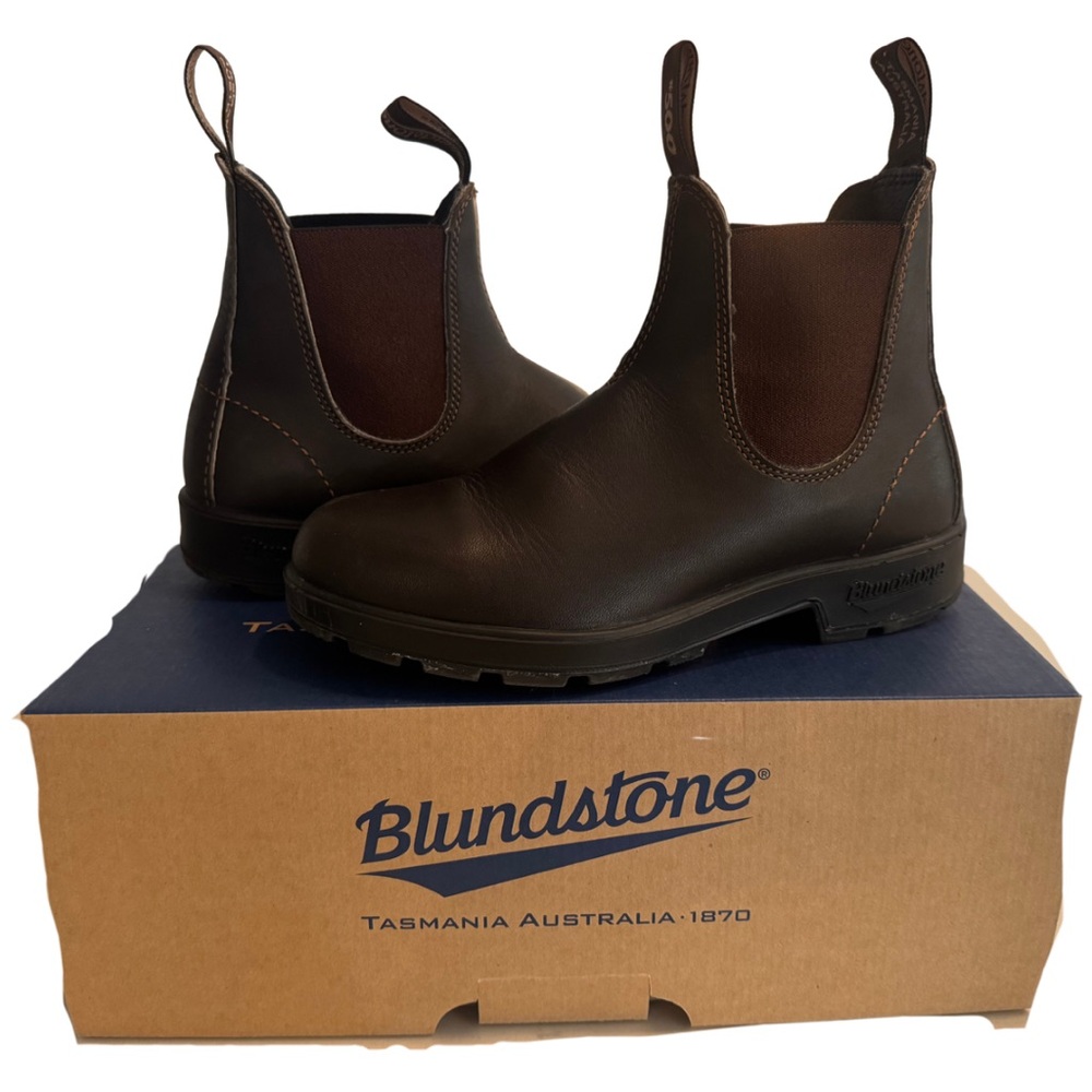 Blundstone Womens #500 Stout Brown Chelsea Boots